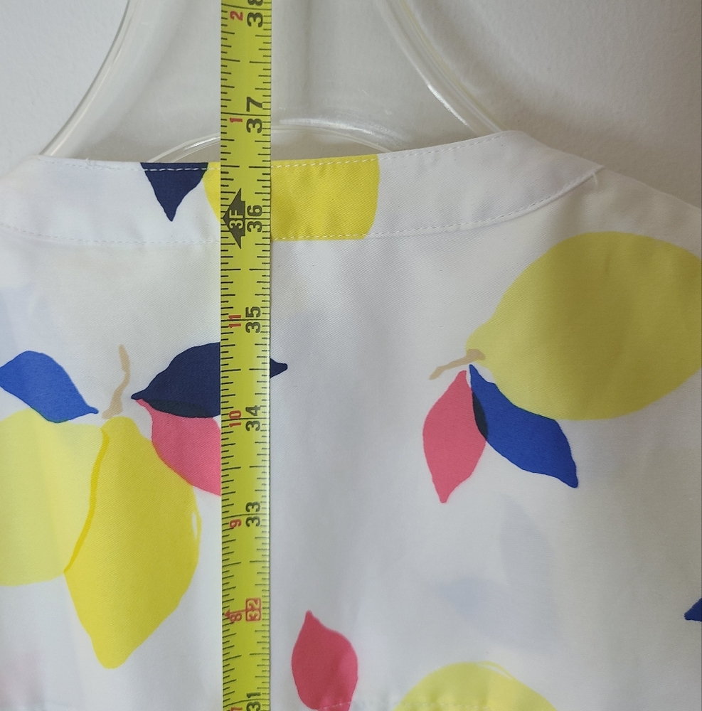 Kate Spade Lemon Zest Stretch Cotton Sleeveless Shirtdress Sz S NWT - Picture 15 of 16